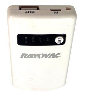 Rayovac PS60 Lithium Ion Power Pack Portable Charger 3.7V 800mAh White 36b